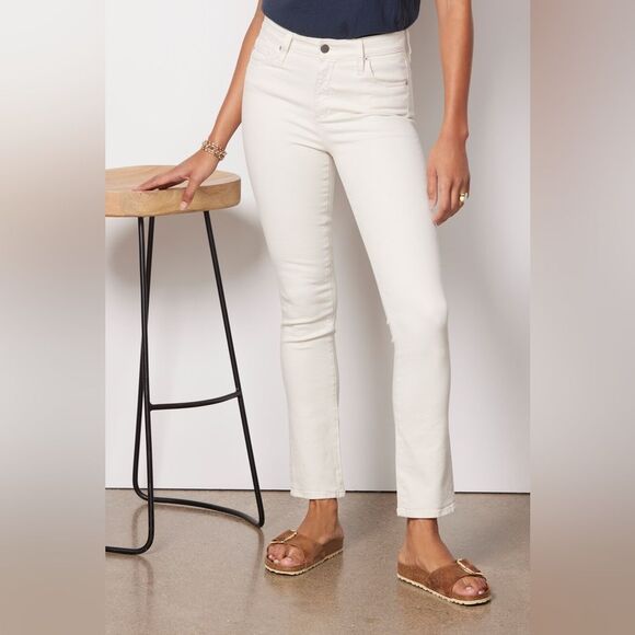 Ag Adriano Goldschmied Denim - AG NWT Mari Crop Jeans Whitecream 30